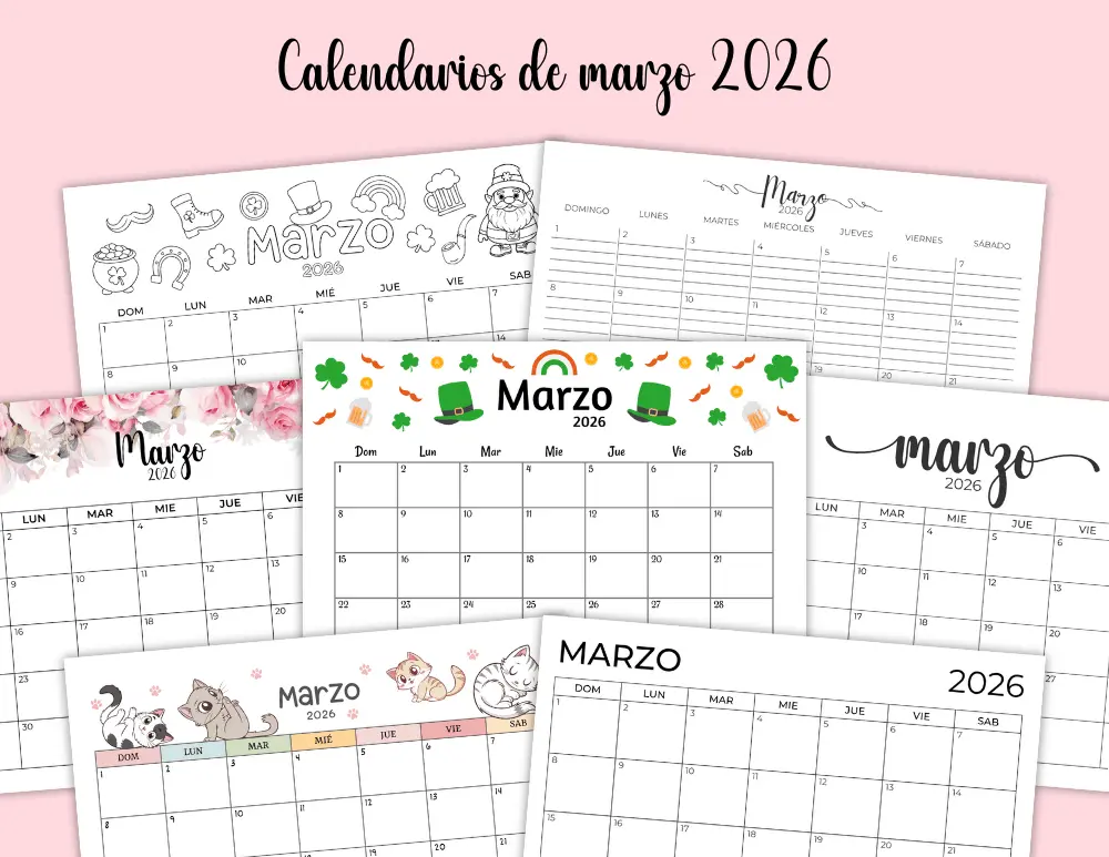 Calendario 2026 marzo
