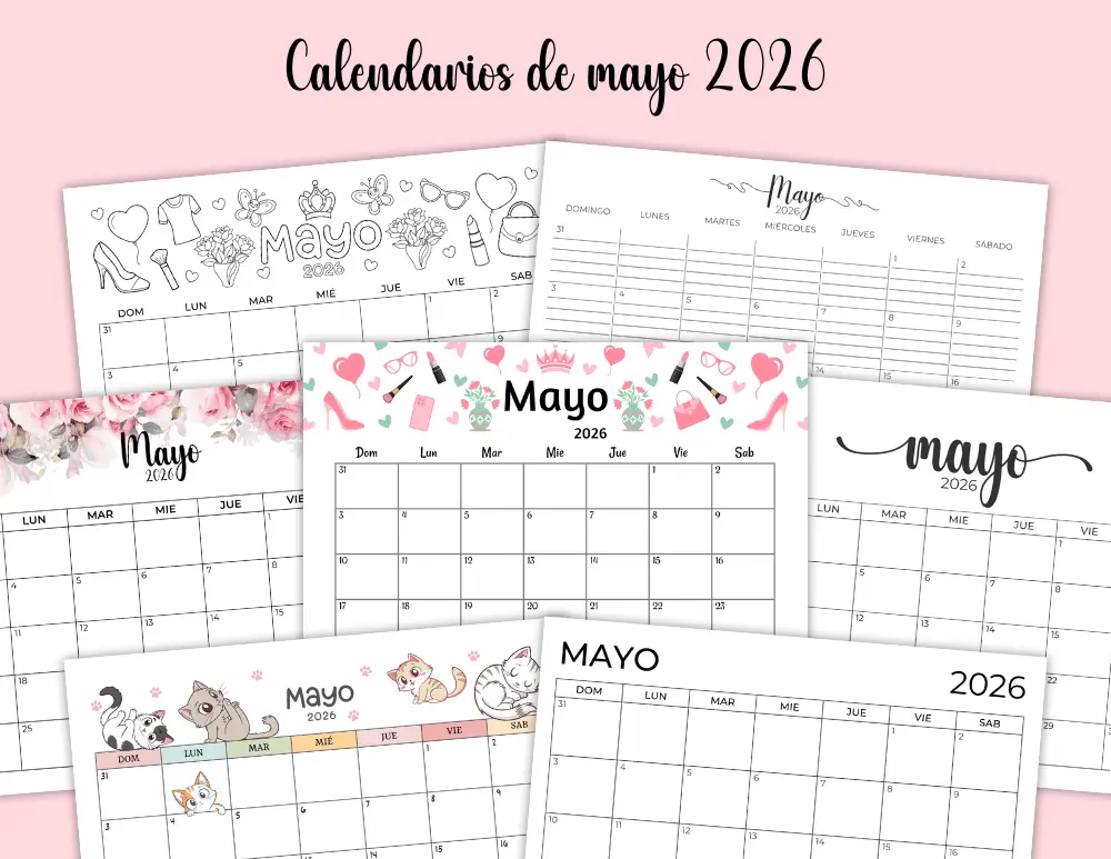 Calendario 2026 mayo
