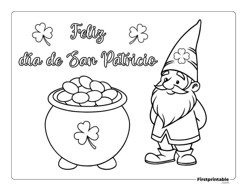 Dibujos para colorear del día de San Patricio 05