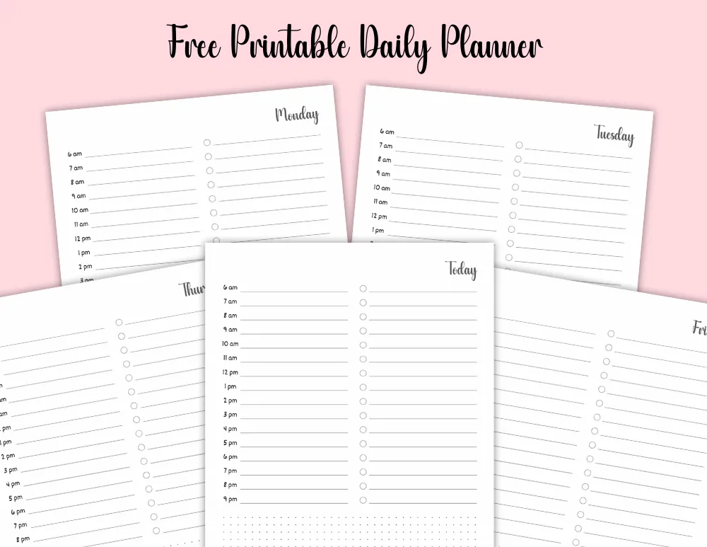 Free Printable Daily Planner