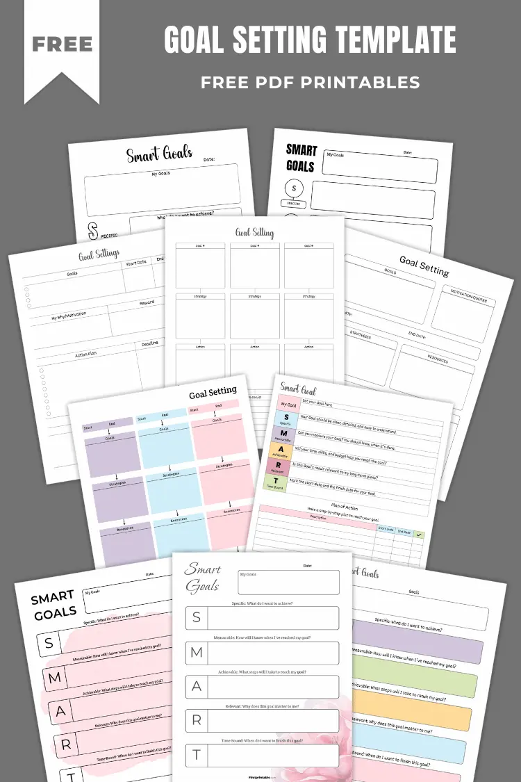 Goal Setting Template | 15+ Free PDF Printables