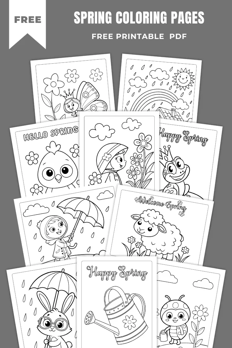Spring Coloring Pages