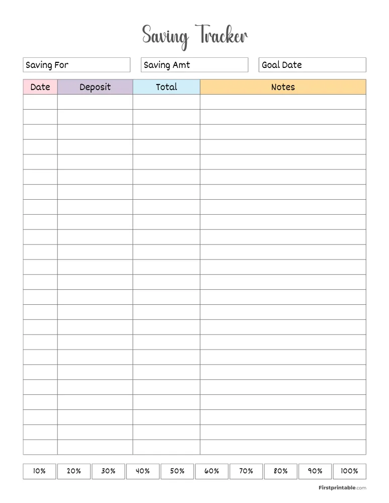 Saving Tracker