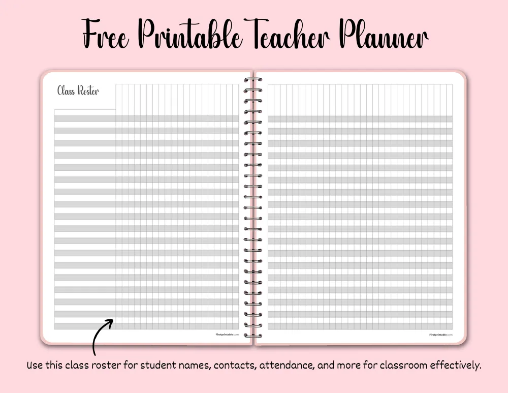 Teacher Planner - Free PDF Templates - 70 Pages